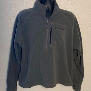 Men’s Columbia XL Charcoal Fleece Half-Zip Pullover